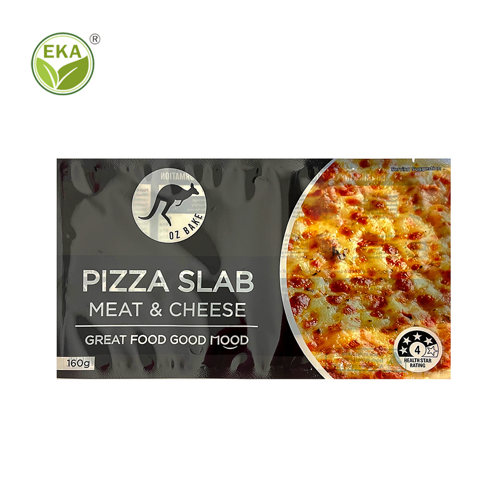 window clear custom bag pe/pa bakery frozen food pizza slice pouch pie tringular verpackung pizza slab packaging bag