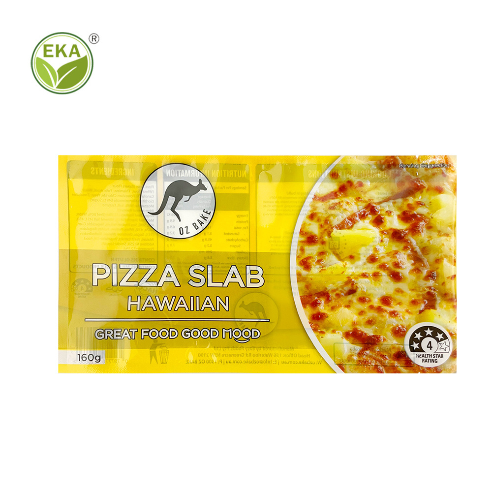 window clear custom bag pe/pa bakery frozen food pizza slice pouch pie tringular verpackung pizza slab packaging bag