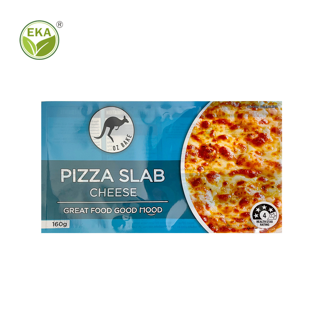 window clear custom bag pe/pa bakery frozen food pizza slice pouch pie tringular verpackung pizza slab packaging bag