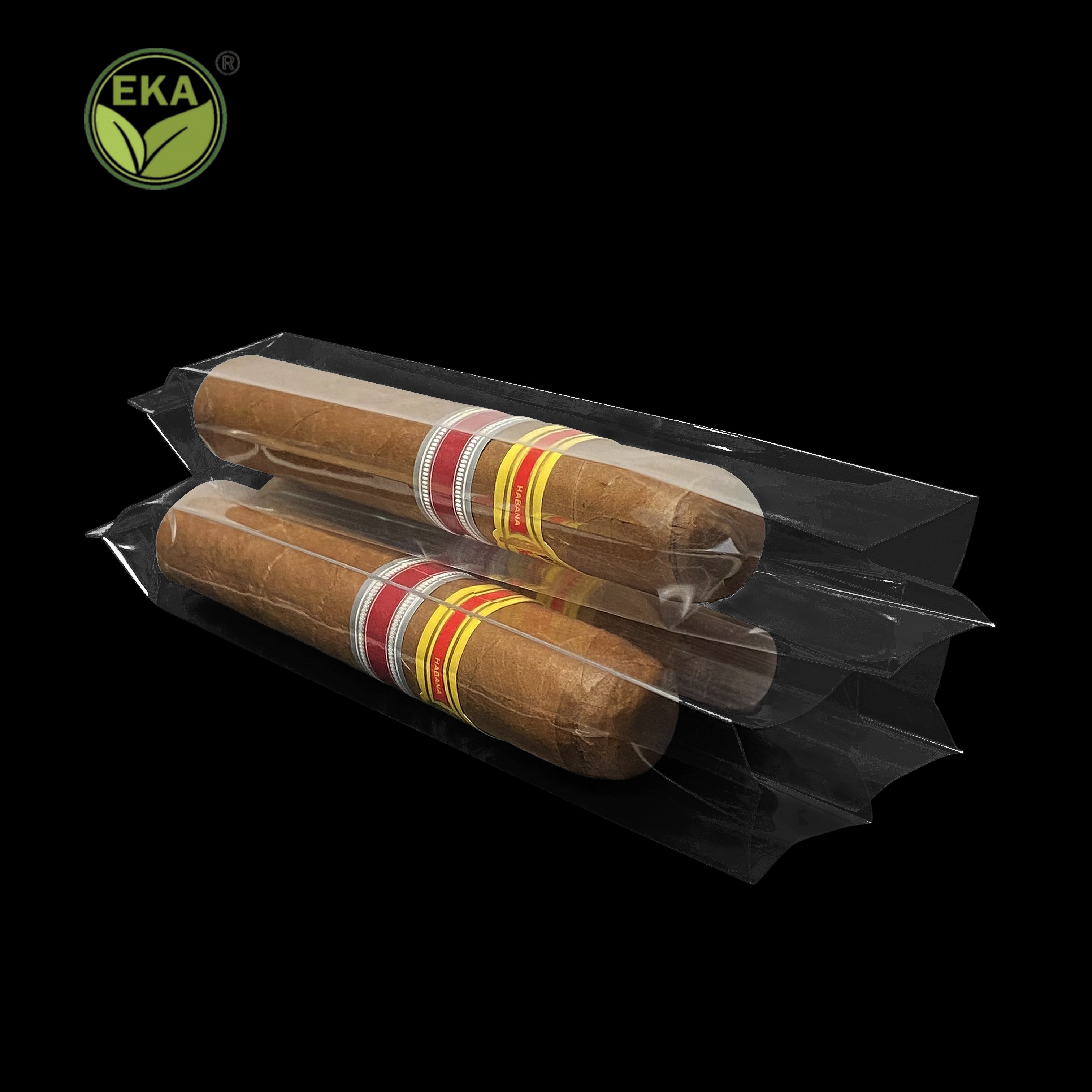 Heat Seal Tobacco Side Gusset Opp Cellophane Cigar Tube Single Cigar Wraps Packaging Bag