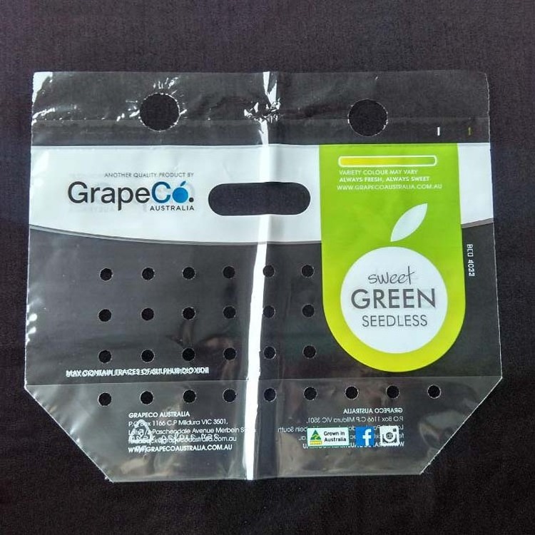 cheap wholesale micro-perforated plastic vegetable bag printed fruit bag