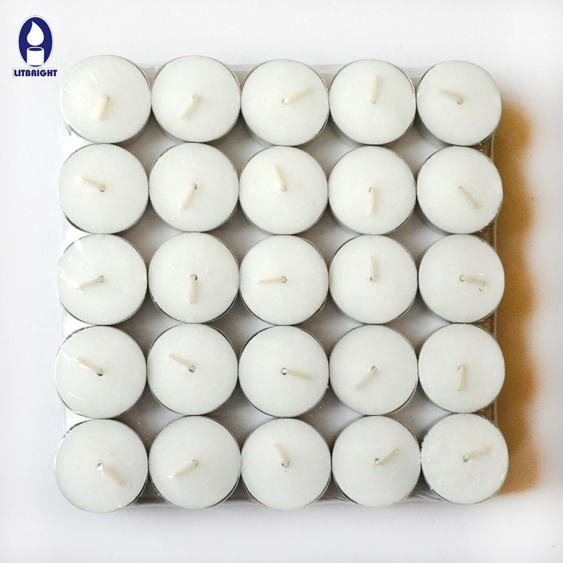 Tealight Candles 8 Hours 50 Bulk Packs White Unscented European Smokeless Tea Lights For Shabbat Weddings Christmas Home Decor