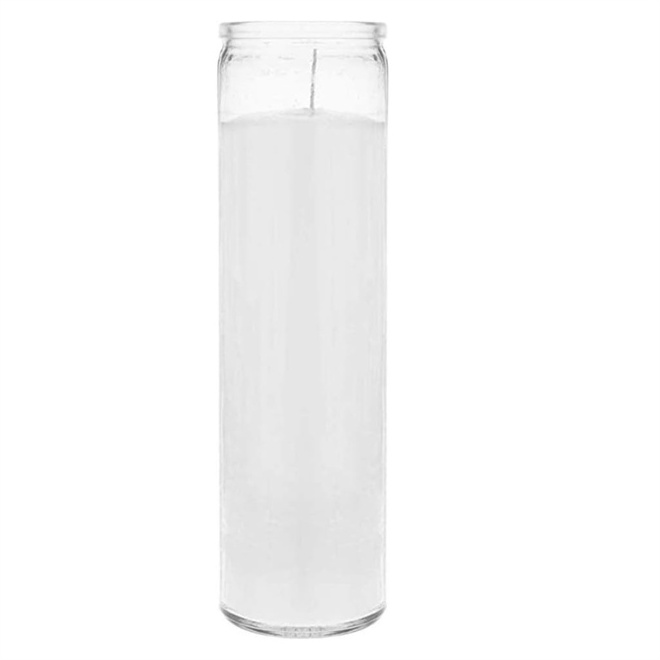 7 Day candle Devotional Prayer Glass Container Candle 2 x 8 Inch Premium Wax Candles in glass jar