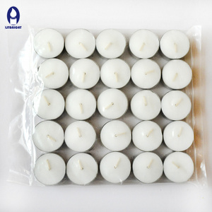 Wholesale good quality white tealight candle pressed 4h candle