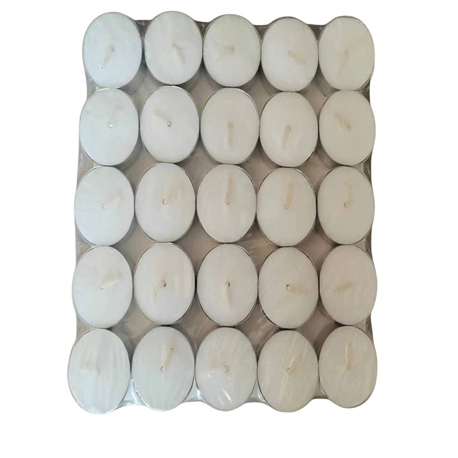 high-quality cotton wicks Fully Burns Tealight Candles Unscented Smokeless Bright Flame