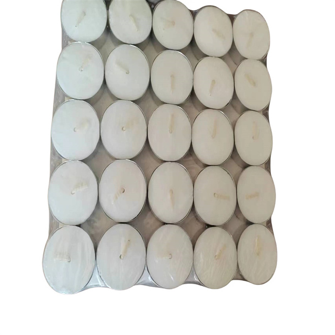 high-quality cotton wicks Fully Burns Tealight Candles Unscented Smokeless Bright Flame