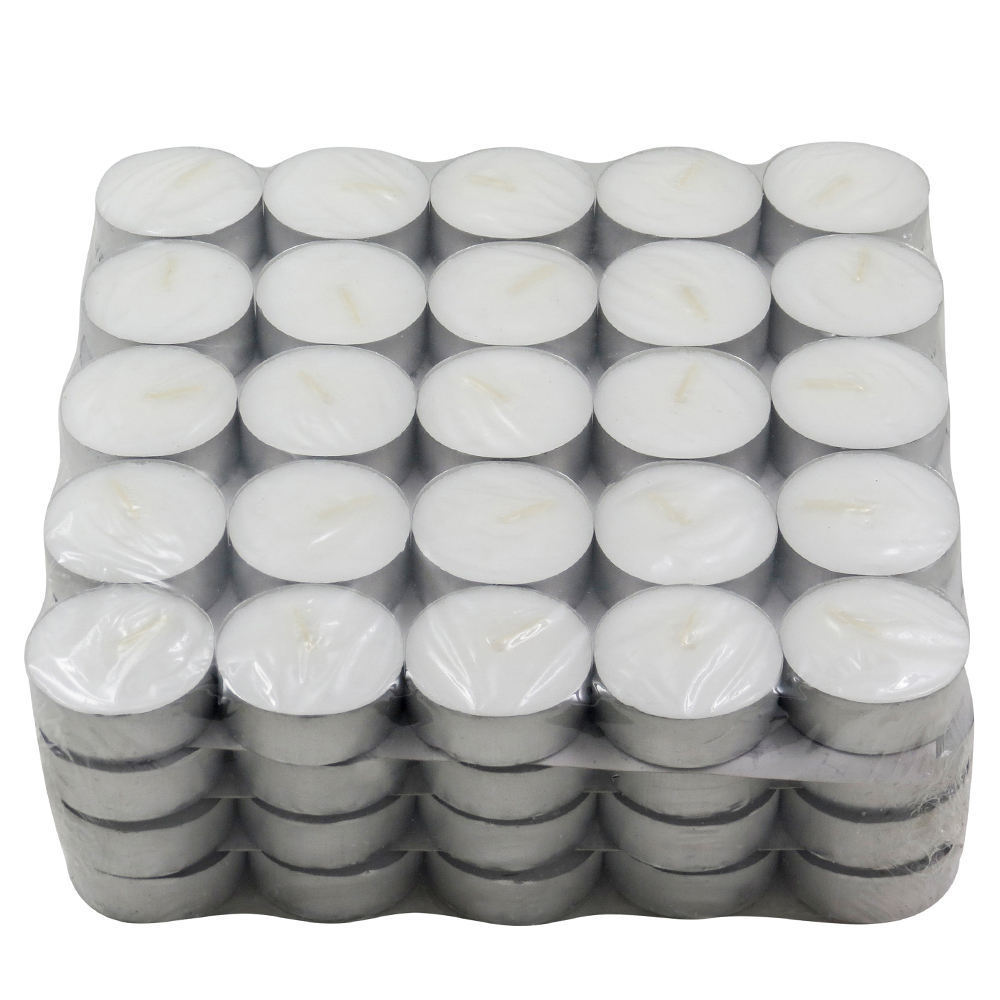 100pack 4hours 6hrs 8hrs Burning time filled tea light wax candles  scented colored   tealight candle