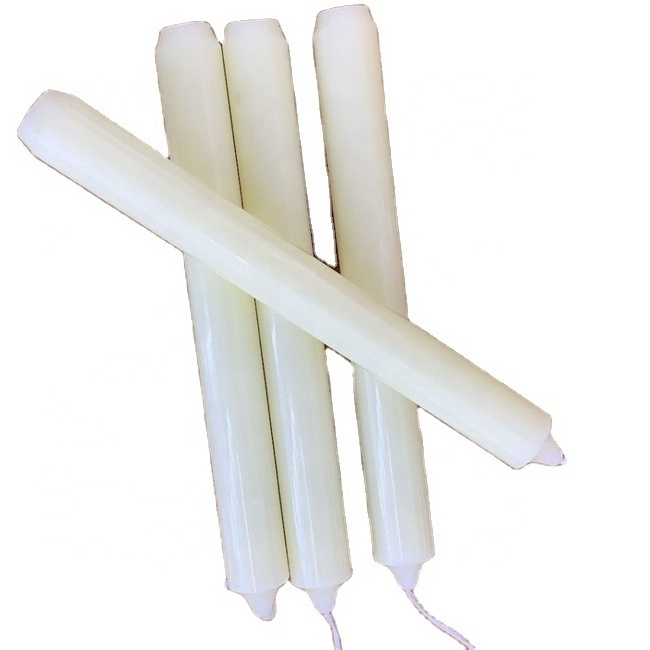 Drippless Taper Candles Stick Candles Ivory Tapered Candles Bulk 30 Pack