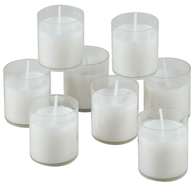 4 hour 5 hour Tealight Votive Candles-Unscented Paraffin Wax- for Halloween Home Party Favors Spa Restaurant