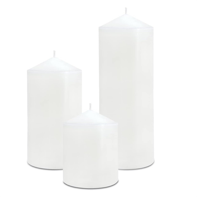 45 hr burning time paraffin wax pillar candles for Memorial Vigil Parties Wedding