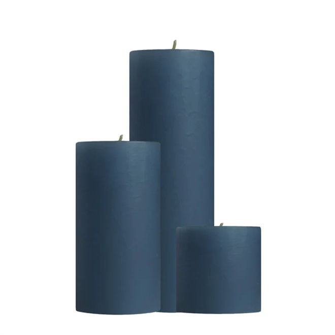 Drippless Large Candle Pillar 75 Hour Burn Time Smokeless Dinner Table Pillar Candles for Wedding