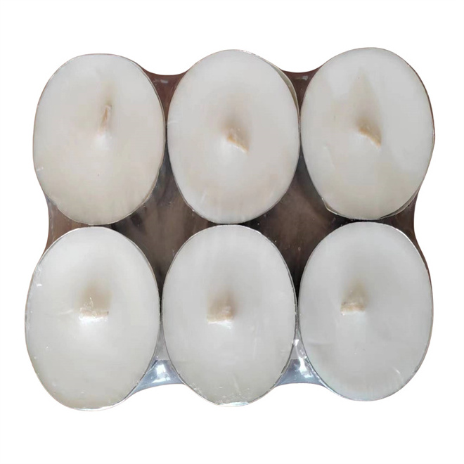 Good press wax 4 - 6 hr Tea lights candles are perfect for indoor and outdoor environments decorative candles