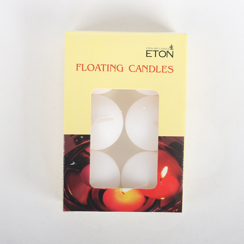 White Non-drip Decorative Floating Candles Suitable for Cylindrical vase Swimming Pool  Floating Candles 3 inch Diameter