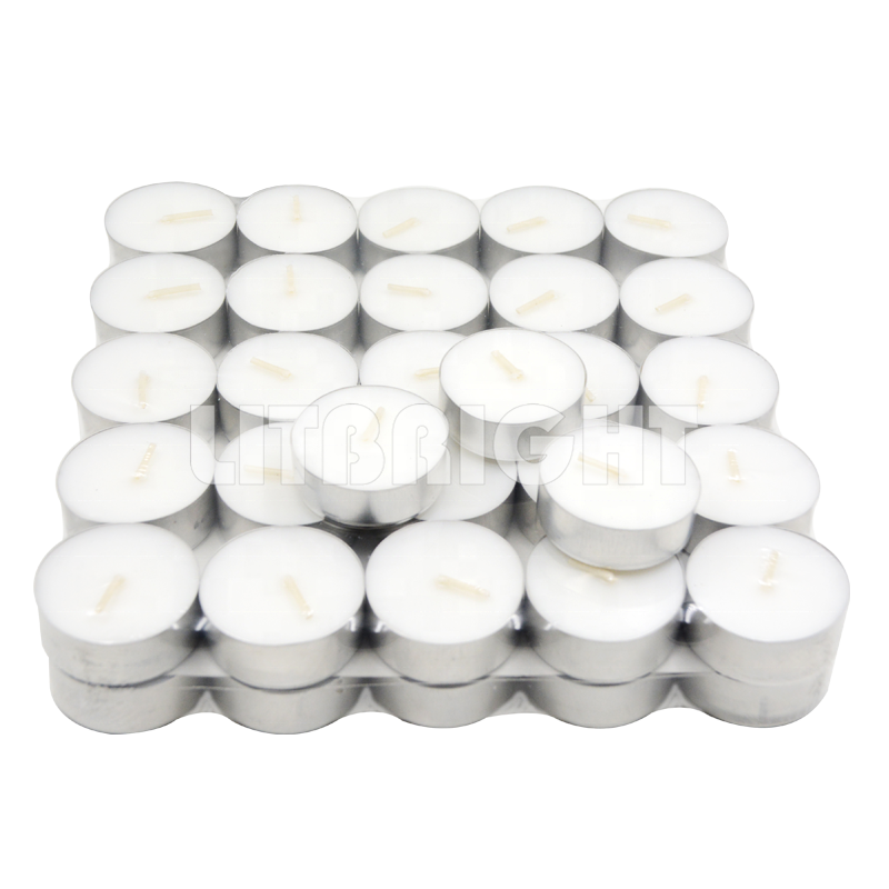 Tealight Candles 8 Hours 50 Bulk Packs White Unscented European Smokeless Tea Lights For Shabbat Weddings Christmas Home Decor