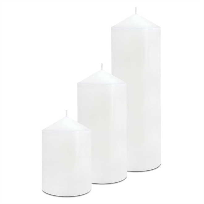 45 hr burning time paraffin wax pillar candles for Memorial Vigil Parties Wedding