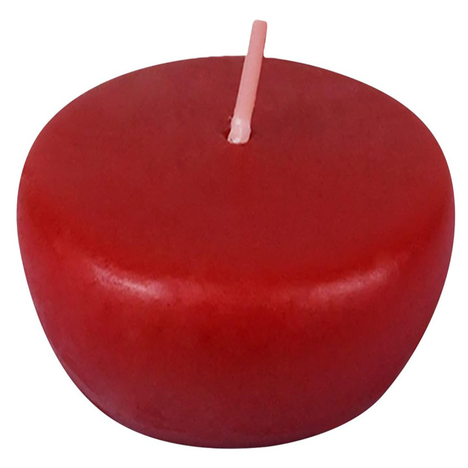 Pack of 16 Ivory Unscented Long Burning 8 hrs Floating Candles 3 inch Diameter for Party