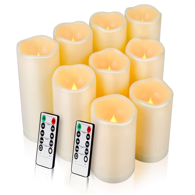 Flameless LED Votive Candles Long Lasting Battery Operated Tea Light with Timers  6 Hours On & 18 Hours Off Cycle Automatically