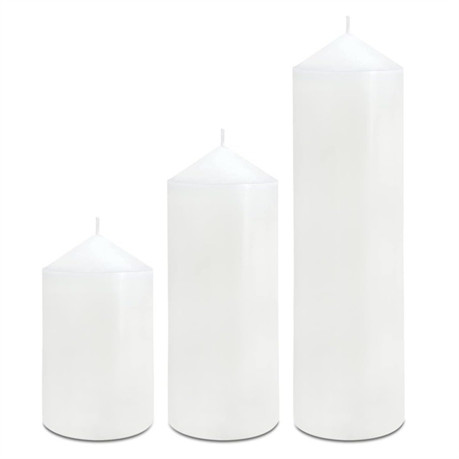 45 hr burning time paraffin wax pillar candles for Memorial Vigil Parties Wedding