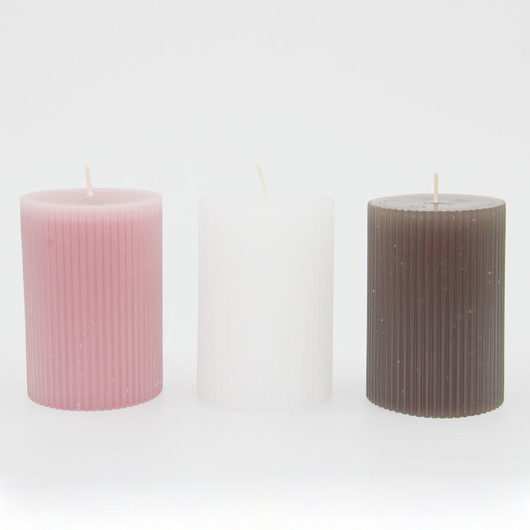 Wholesale Classic Smokeless Pillar Candle solid pillar candle Large Ivory White Cylindrical Scented Candles