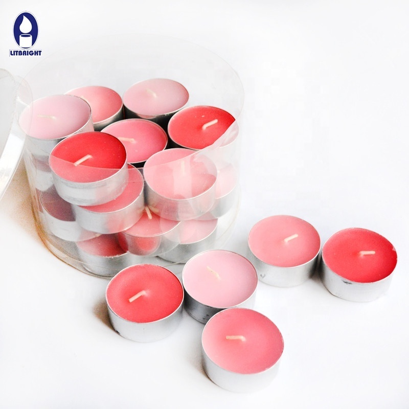 wholesale Luxury Scented Tealight Candles For Home Decoration Small Private Label Scented 10 pvc package