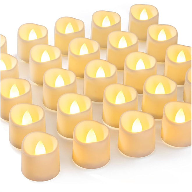 Flickering Flameless Led Candles Outdoor Waterproof Pillar Ivory Led Candles Light for Christmas Halloween Decor