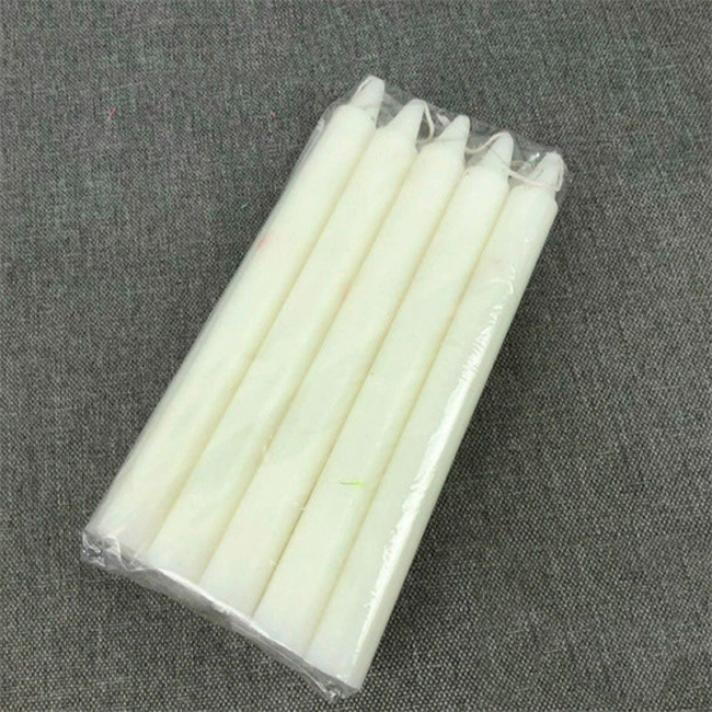 Long Burning Unscented Taper Candles for Emergency Table Candles for Wedding, and Home Decoration