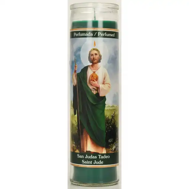 Holy Death Santa religious Muerte 7 Days Memorial Candle White Unscented Carton Easter Paraffin Wax Candle