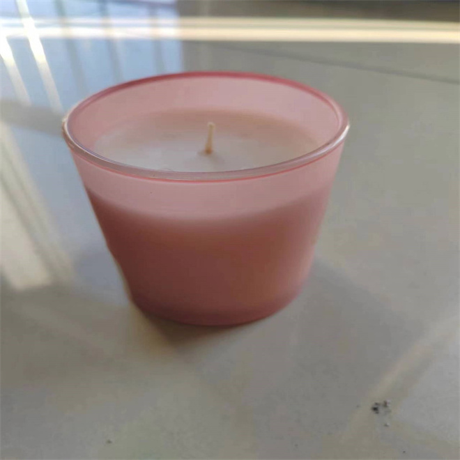 Campfire Scented Cotton Wick 7.6 oz glass jar candles with luxury design