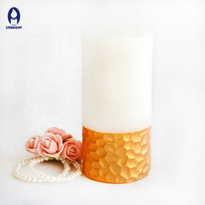 Cire Bougie Decorative Cire Bougies En Gros Personnalisable Column Candle Custom White Pillar Candles Bulk