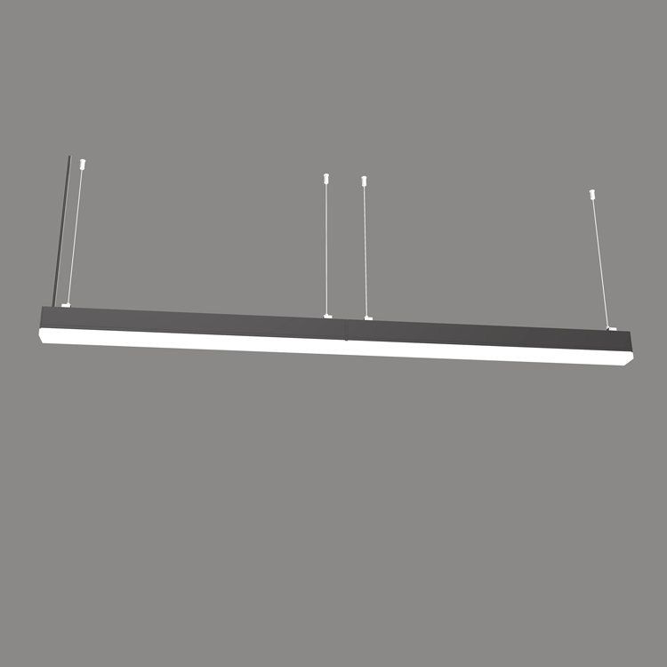 White black housing with OPAL diffuser 24W up 56W down pendant light Rectangular LED Black Modern Up and Down light