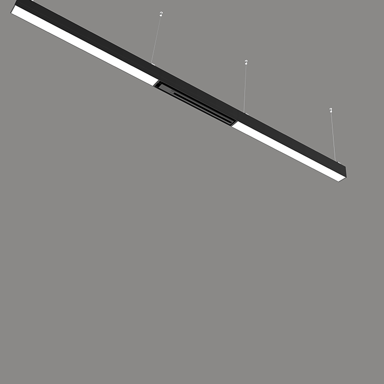 Seamless connection led linear light 0-10v DALI Dimmable 3000k 4000k 5000k 6000k selectable linear led light black white