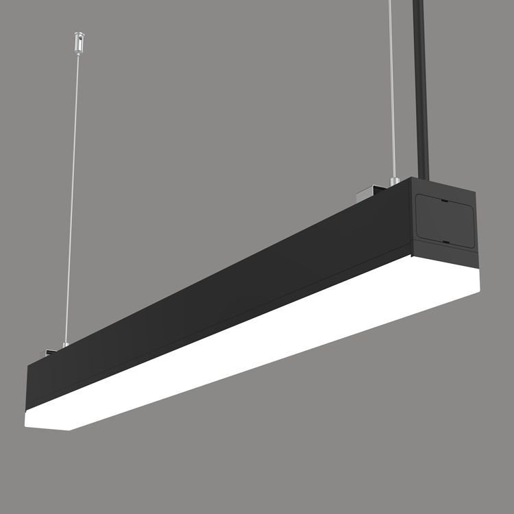 White black housing with OPAL diffuser 24W up 56W down pendant light Rectangular LED Black Modern Up and Down light