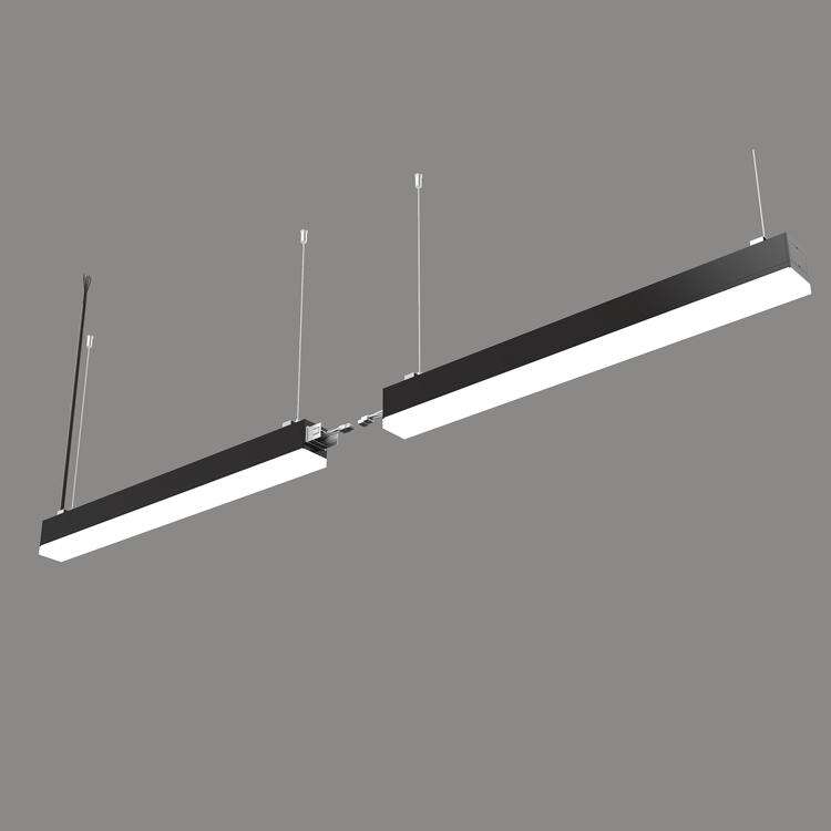 White black housing with OPAL diffuser 24W up 56W down pendant light Rectangular LED Black Modern Up and Down light