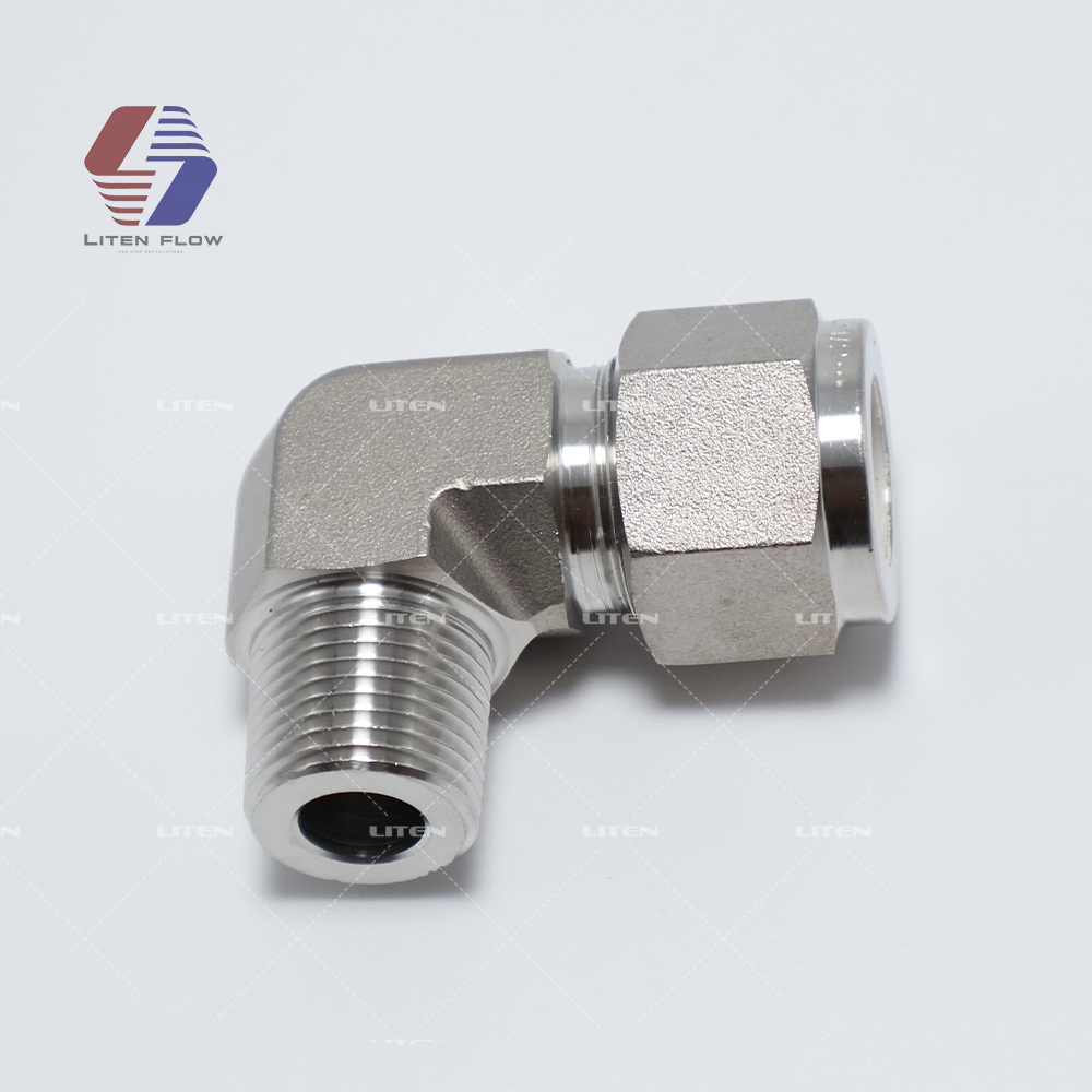 Male Elbow Connector 316 Stainless Steel 4mm 6mm 8mm 10mm 12mm npt 1/8 1/4 3/8 1/2 5/8 3/4 inch Tube 90 Pipe Fitting for Swagelo