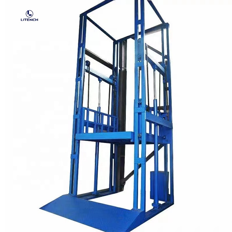 1-4 floors warehouse freight elevator 2-5 ton residential small cargo lift platform for factory