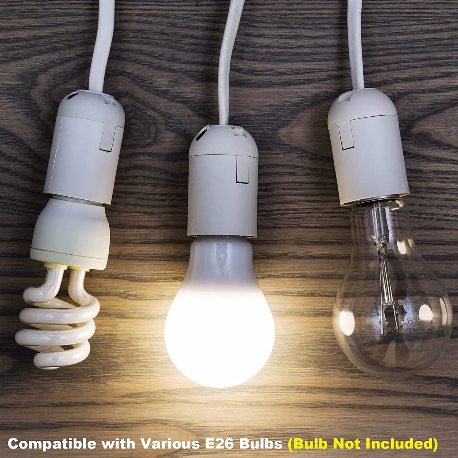 White Plug in Hanging light kit E26 DIY retro pendant lights with plug in cord with online switch