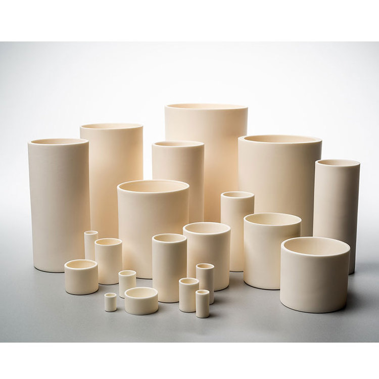 High Purity Cylindrical 95 Al2o3 Ceramic Corundum Alumina Crucible for Metal Melting in Laboratory