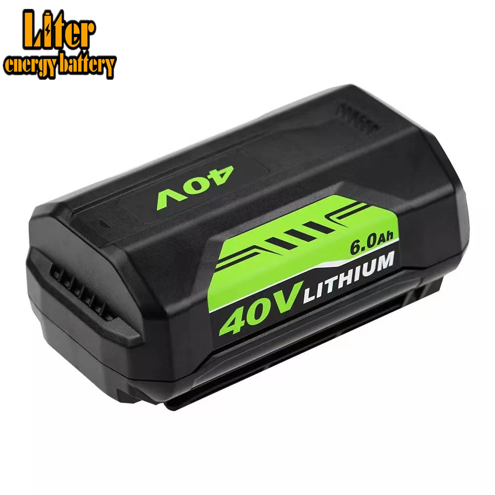 Replacement Ryobi 40V 5.0Ah/6.0Ah Lithium Battery 40Volt Li-Ion  Batteries Pack For Lawn Mower OP40261 OP40401 OP40501 OP40601