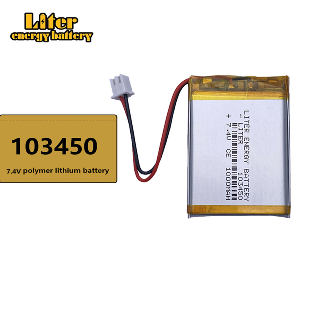 503450-2S 7.4V 1000mAh 103450 XH2.54 Polymer Li-Ion Battery for SATLINK Digital Satellite Finder Meter WS-6933 WS-6923