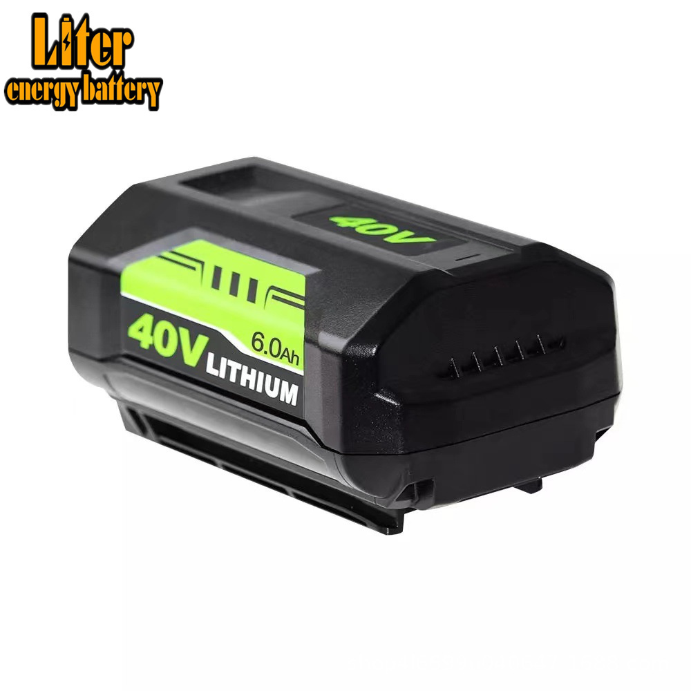 Replacement Ryobi 40V 5.0Ah/6.0Ah Lithium Battery 40Volt Li-Ion  Batteries Pack For Lawn Mower OP40261 OP40401 OP40501 OP40601