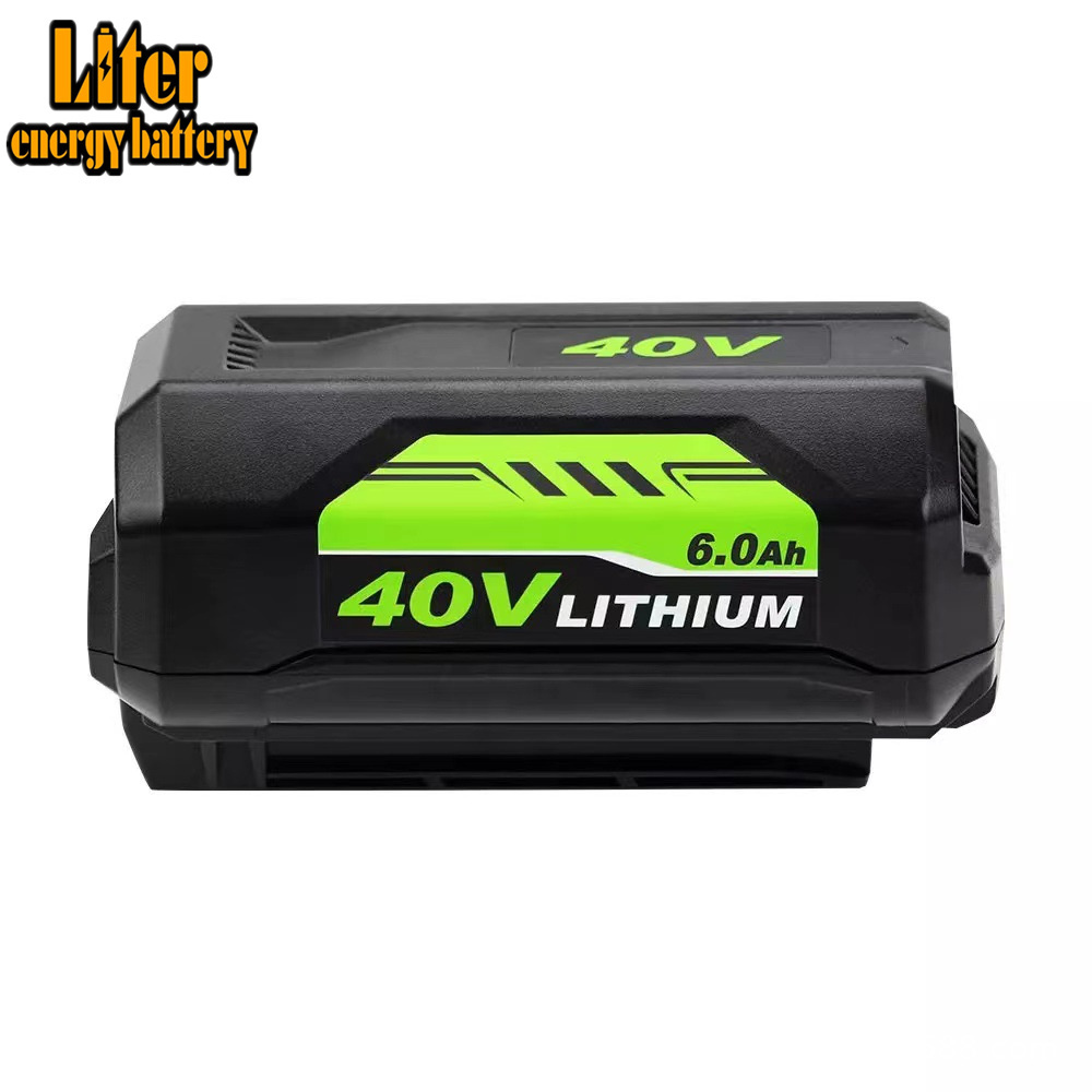 Replacement Ryobi 40V 5.0Ah/6.0Ah Lithium Battery 40Volt Li-Ion  Batteries Pack For Lawn Mower OP40261 OP40401 OP40501 OP40601