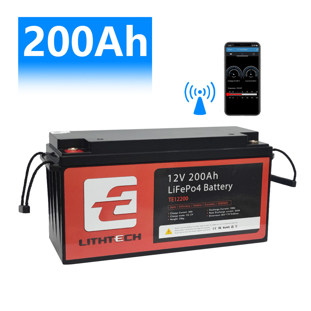 Lifepo4 Battery Pack 12V 24V 200Ah 300Ah 400Ah for Lithium Rv Battery Camping Caravan AGV UPS Storage Battery