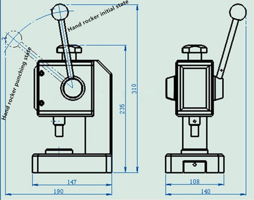 Coin Button Cell Electrode Rotary Punching Stamping Machine for Laboratory Battery Research