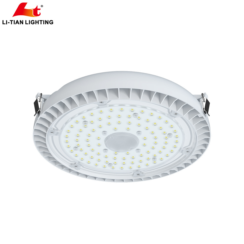 40W 60W 75W low bay warehouse lighting fixtures round led parking garage canopy lights