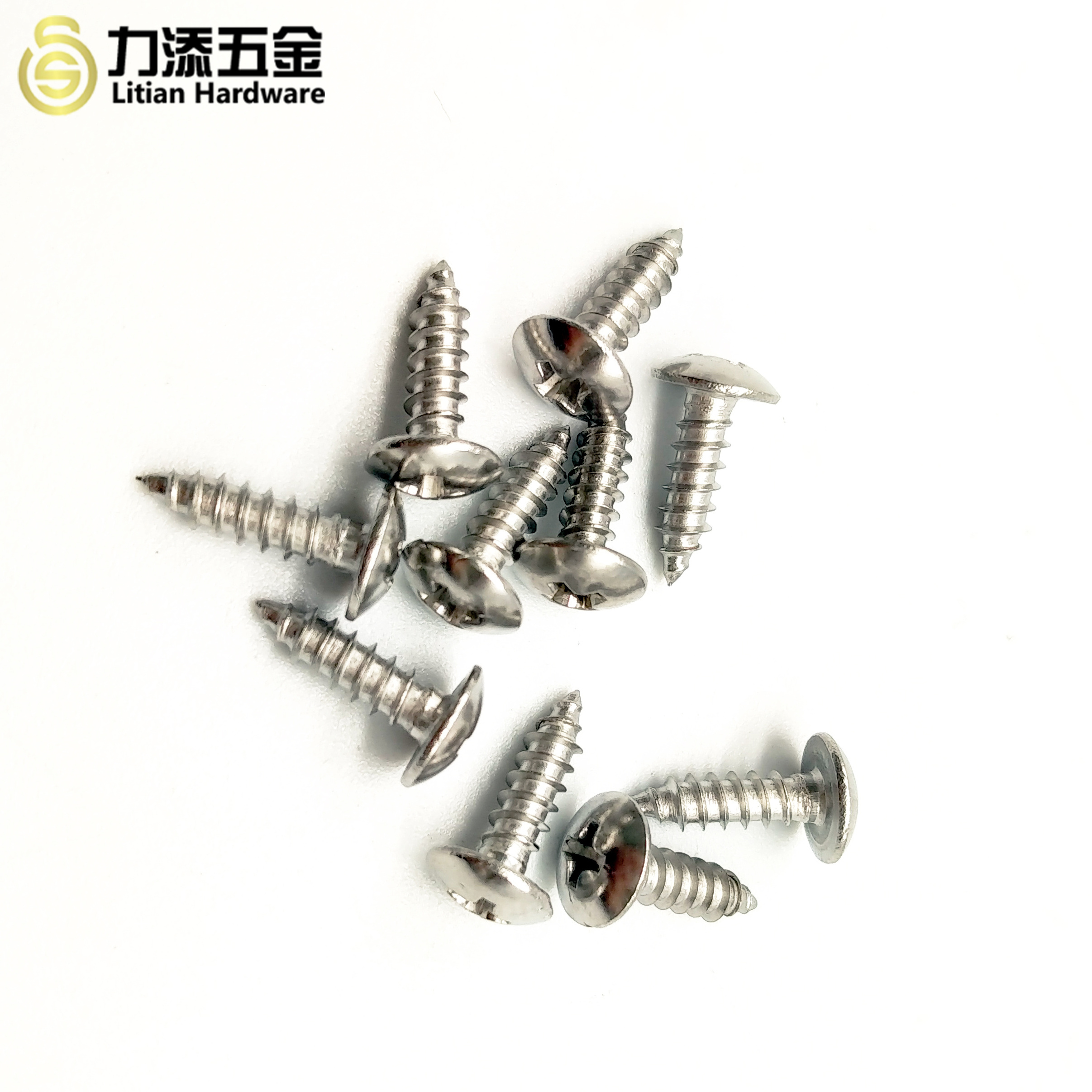 Stainless steel Cross large flat head tapping screws umbrella head screws large cap screws