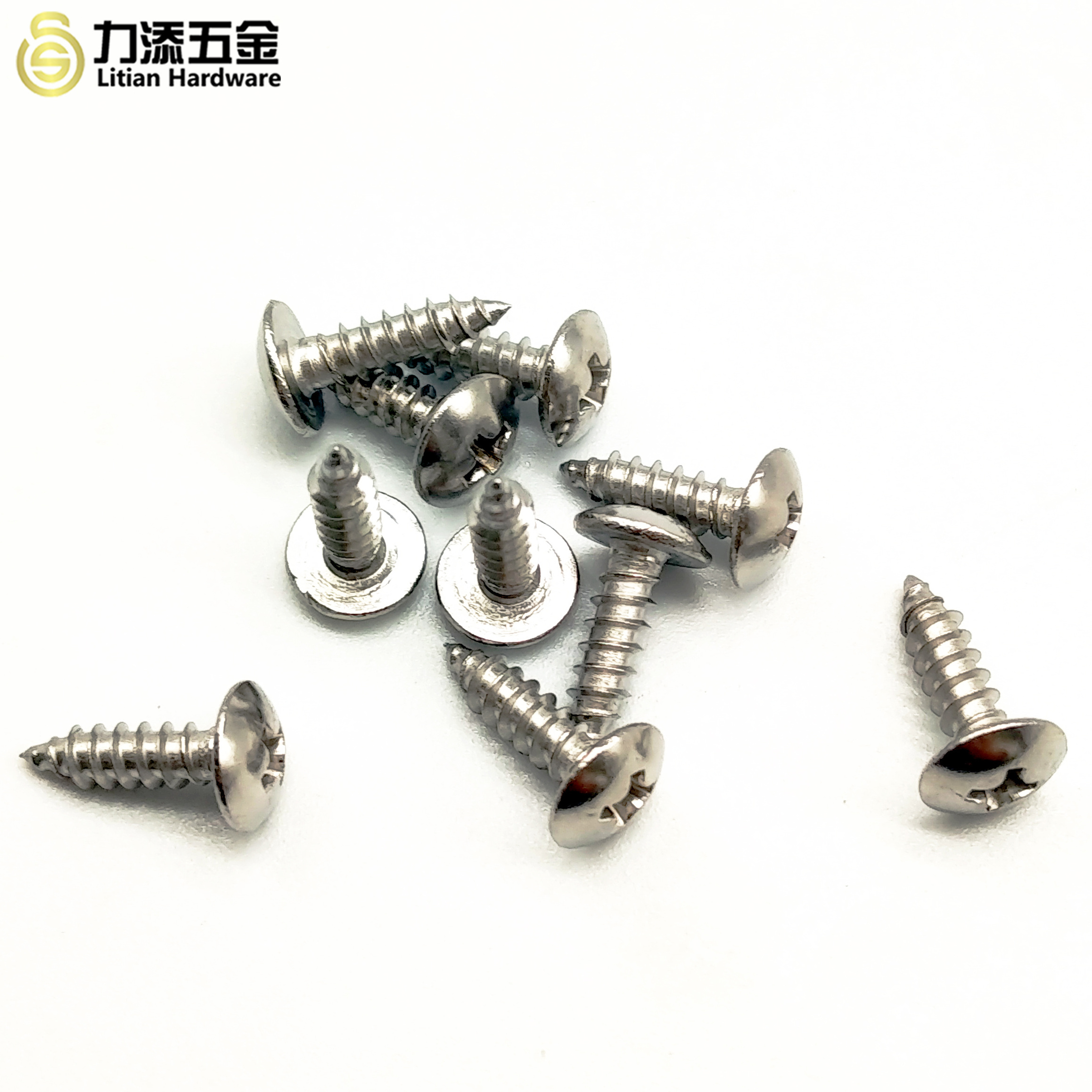 Stainless steel Cross large flat head tapping screws umbrella head screws large cap screws