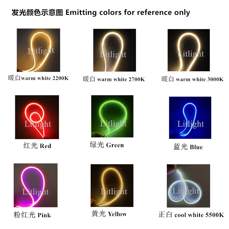 Pink red green blue yellow white colors flex filament led chip 1200mm 600mm 300mm 130mm FOB for Soft Spiral vintage edison bulb