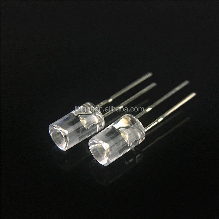 Dip Type F3 F5 Red 620nm-630nm, Green 520nm-530nm, Blue 450nm-470nm, Yellow 590nm 595nm 3mm/5mm led diode clear/diffuser lens