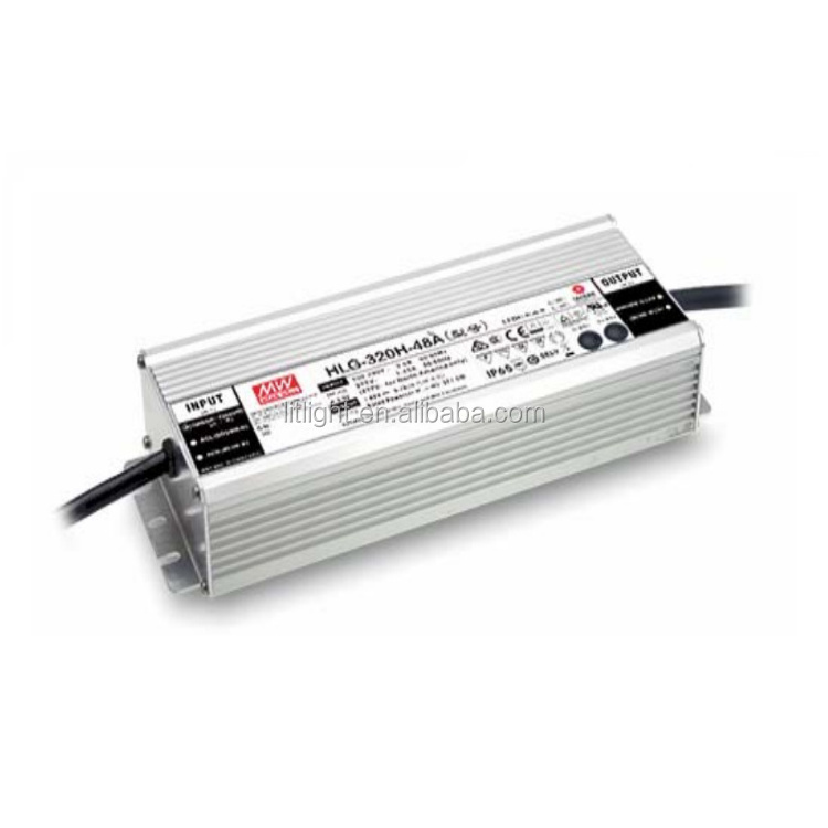 Meanwell 320H series HLG-320H HLG-320H-48b HLG-320H-C1400b IP65 IP67 dimmable 320W power supply led driver 320 watt Mean Well