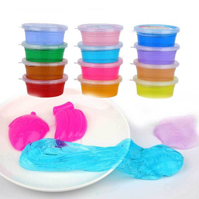 Slime Clear Glue Slime Activator Cloud Fluffy Clear Floam Kit For Girls Diy Slime Kit